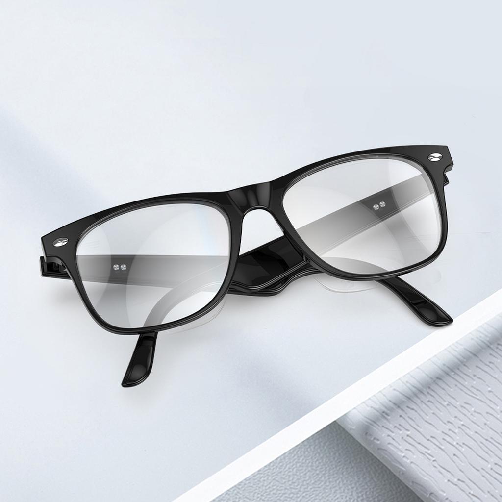 AI Translator Glasses Bluetooth 134 Languages Real Time Translation Blue Lights Blocking Smart Glasses for Travel Sports Music