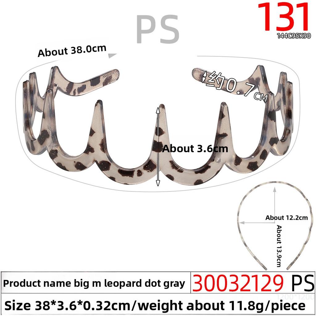 Mattiertes Haarband Sommer Gesichtsreinigungs-Stirnband Make-up Rutschfest Wellenförmig Gezahnt Pony Unsichtbare Haarspange