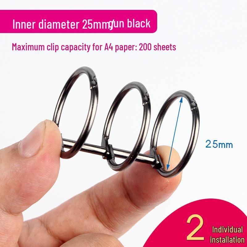 Six-Hole Metal Binder Rings - Multi-Hole Loose Leaf Binding Clip