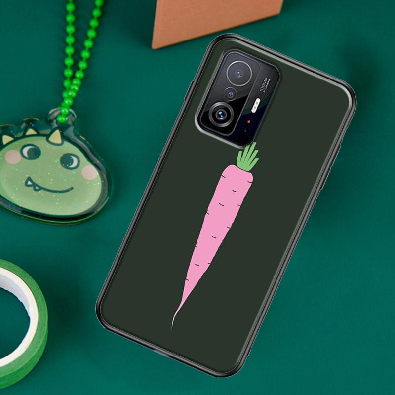 Funda con diseño de zanahoria y verduras para POCO F5 X5 X3 Pro X4 F4 GT F3 M5s C40, funda para Xiaomi 13 12 Lite 11T 12T Pro 12X