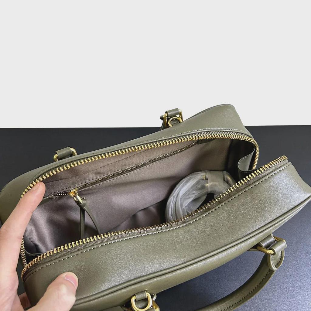 2023 Women's Retro Boston Bowling Shoulder Bag - Autumn & Winter Collection