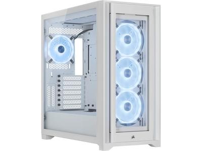 Obudowa PC typu Mid Tower CORSAIR iCUE 5000X RGB QL Edition Biała Prawdziwa Biel CC-9011233-WW