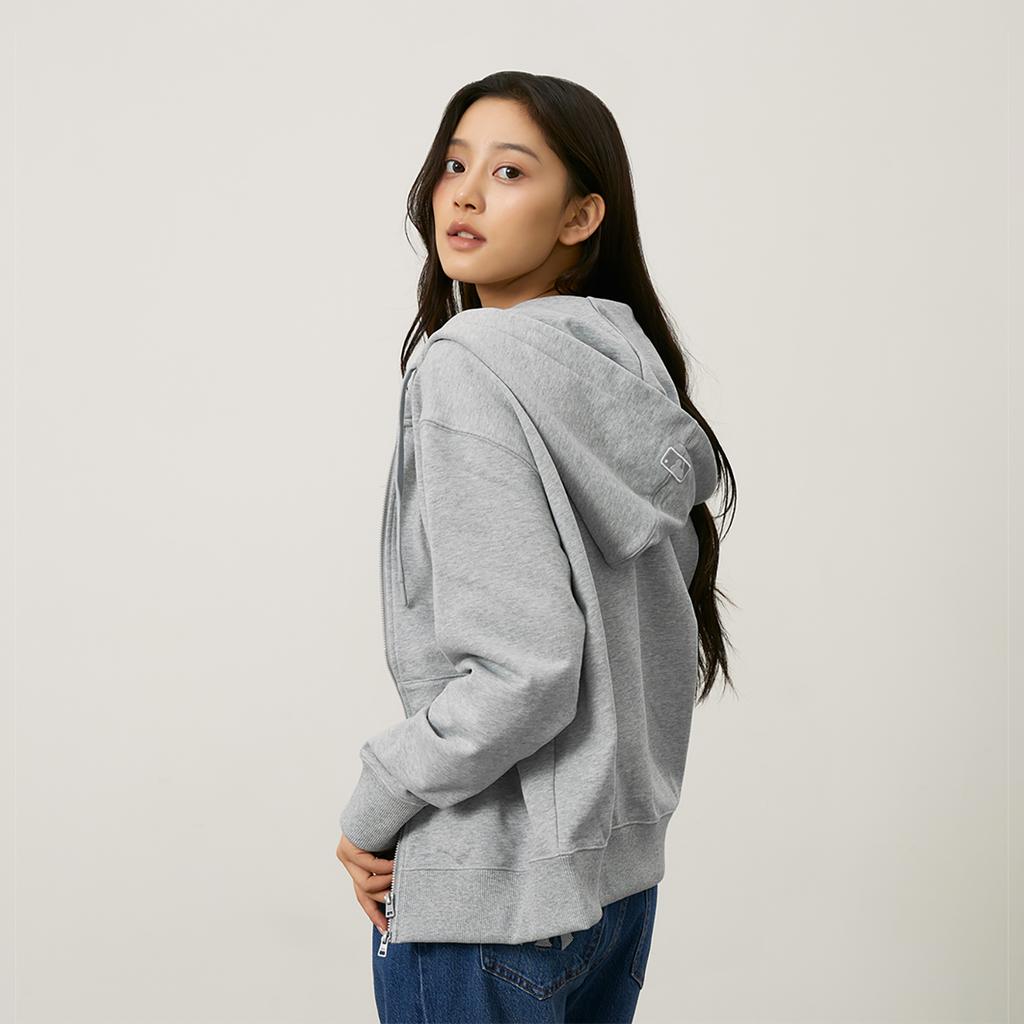 New MLB Basic Collection New York Mets 24FW Zip Closure Cardigan Sweatshirt Unisex Heather Gray 3ATRB0144-09MGS