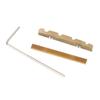 1Set Adjustable Bell Brass Bass Bridge Nut Guitar 38Mm For 4 String Bass Guitar Piano Pillow Accessories