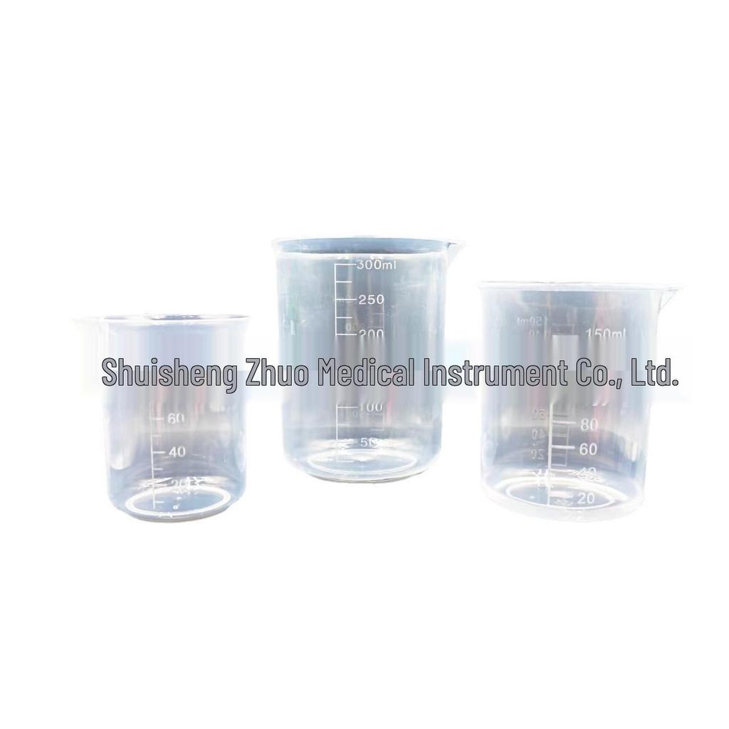Graduated Plastic Measuring Cups: 100ml, 200ml, 250ml, 500ml, 1000ml Beaker