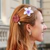 6 Stück Haarkralle Lebendige Farbe Blumenform Hinterkopf Großes Haar