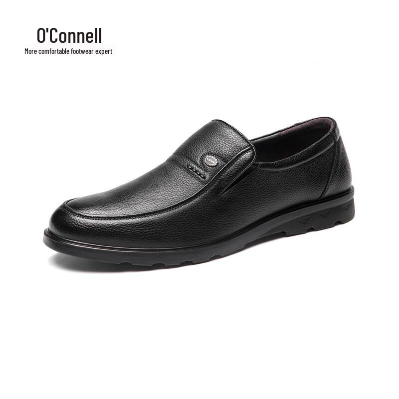 Aokang Men s Leather Business Casual Slip-On Shoes 40