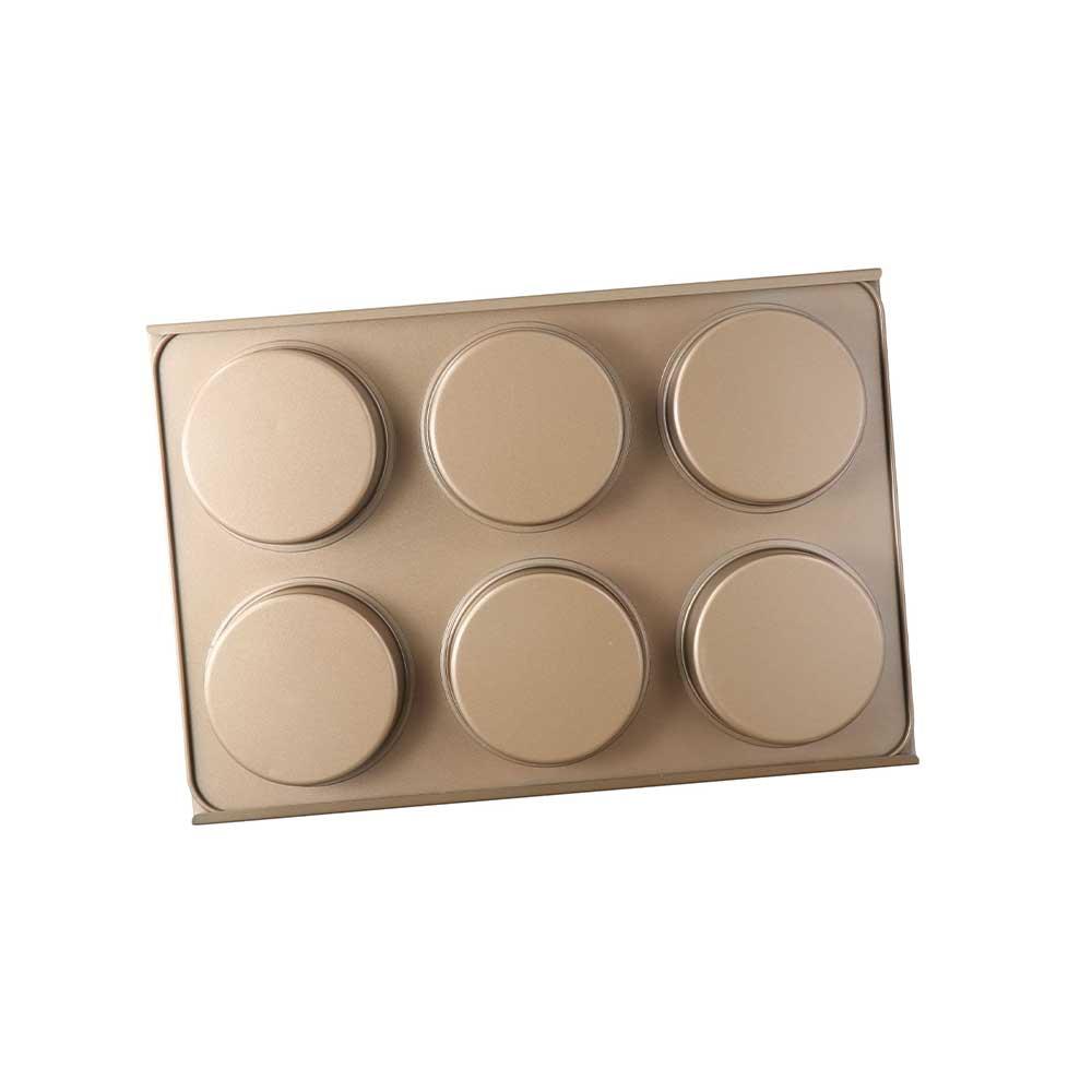 Non-stick Carbon Steel Home Easy To Release Loaf Pan Baking Tool Muffin Tray Hamburger Bun Mold