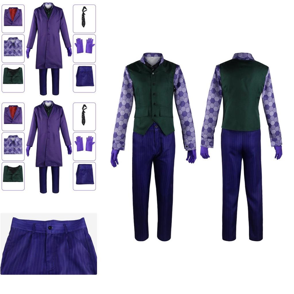Il Cavaliere Oscuro Joker Costume Cosplay Cappotto Per Halloween E Altro