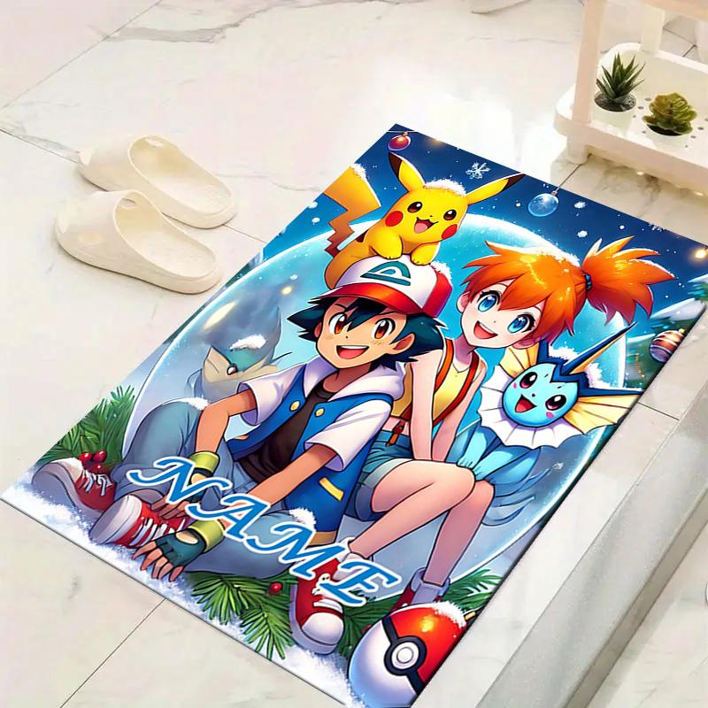 Custom 1Pc Pokemon Adventure Begins Rug Office Carpet Indoor Outdoor Entrance Doormat Nonslip Soft And Comfortable Living Room D2915203