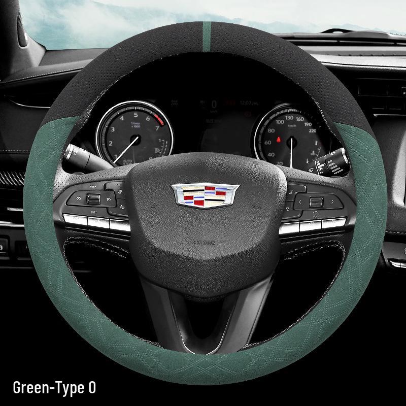 

Cadillac Flocking Steering Wheel Cover for CT4, CT5, CT6, XT5, XT4, XT6, XTS, ATS-L Default
