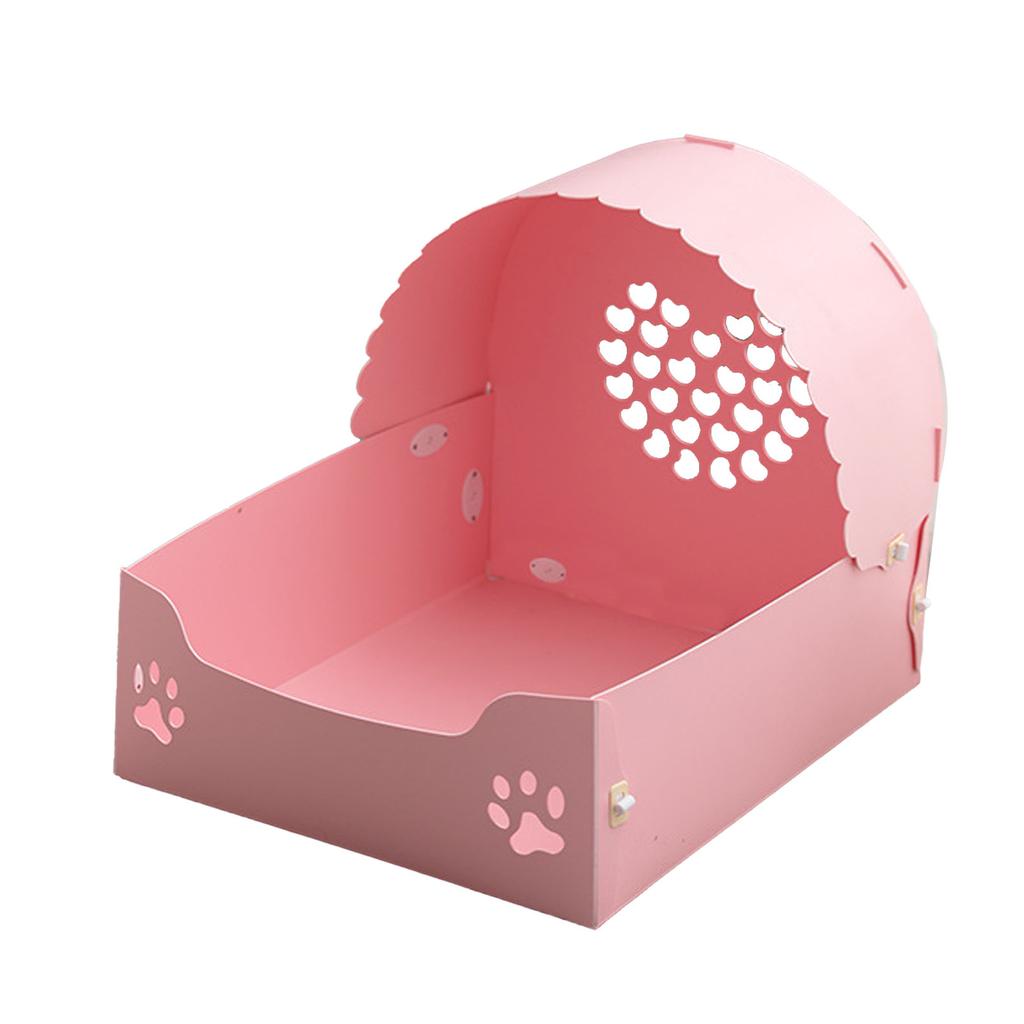 Princess Pet Bed Cute Scratch Resistant Washable Cat Delivery Bed Pet Sleeping Bed for Home Pink