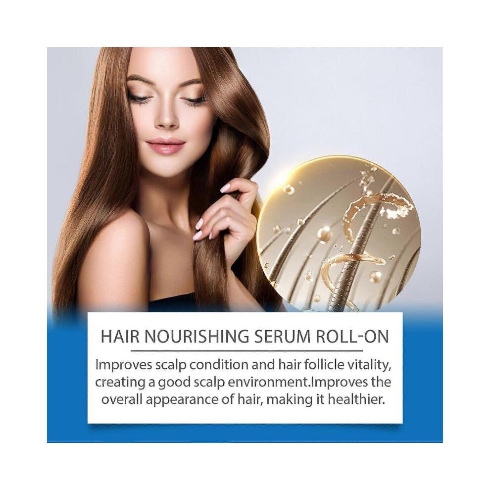 HOEGOA Rosemary Hair Care Serum Roll On 25ml Nourishing Scalp Hair Treatment for Growth, Shine &