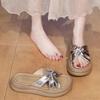 Thick-bottomed Beach Slippers Women's 2025 New Summer Wear Exquisite High-end Cool Slippers with Skirts