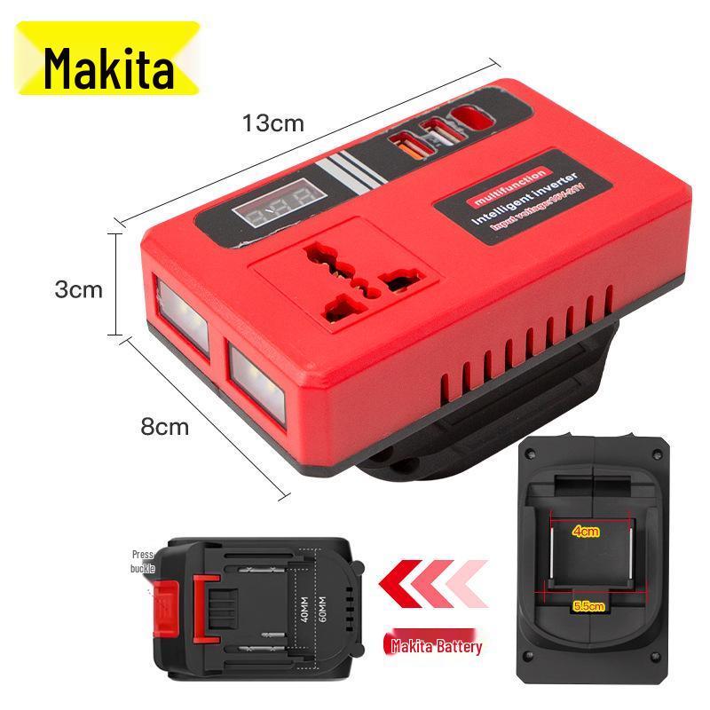 Lithium Tool Battery Inverter: AC220V, DC5V/12V for Outdoor Use