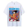 Dragon Ball Goku Retro Motorcycle Print TShirt Men Oversized Short Sleeve 100 Cotton Vintage Anime Streetwear Fashion Top