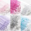 Lot de 100 micro-brosses jetables durables pour extensions de cils, applicateurs de colle pour cils, coton-tige de nettoyage, outils de maquillage