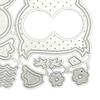 Řezací šablona Odolná Dekorativní Opakovaně použitelná Tvar Sova Kovová Řezací DIY Scrapbook Dekor Suvenýr Dárek