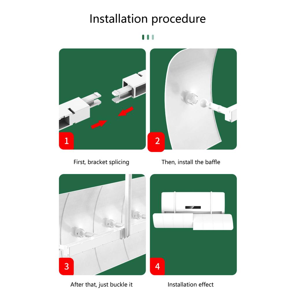 Adjustable Air Conditioning Baffle Shields Easy Installation and Removal Air Conditioner Wind Deflector for Baby Room