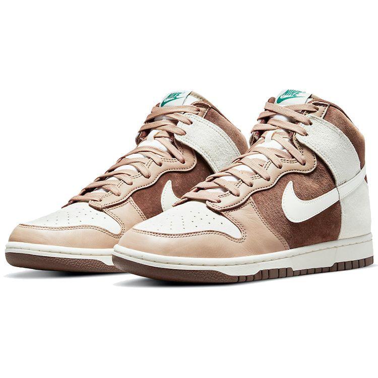 Nike Tenisi Dunk High Light Chocolate Unisex Brown Sail Khaki DH5348-100