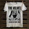 Stampa Poster Classica The Velvet Underground T-shirt Manica Corta Rock Punk Casual Larga Girocollo Streetwear Unisex