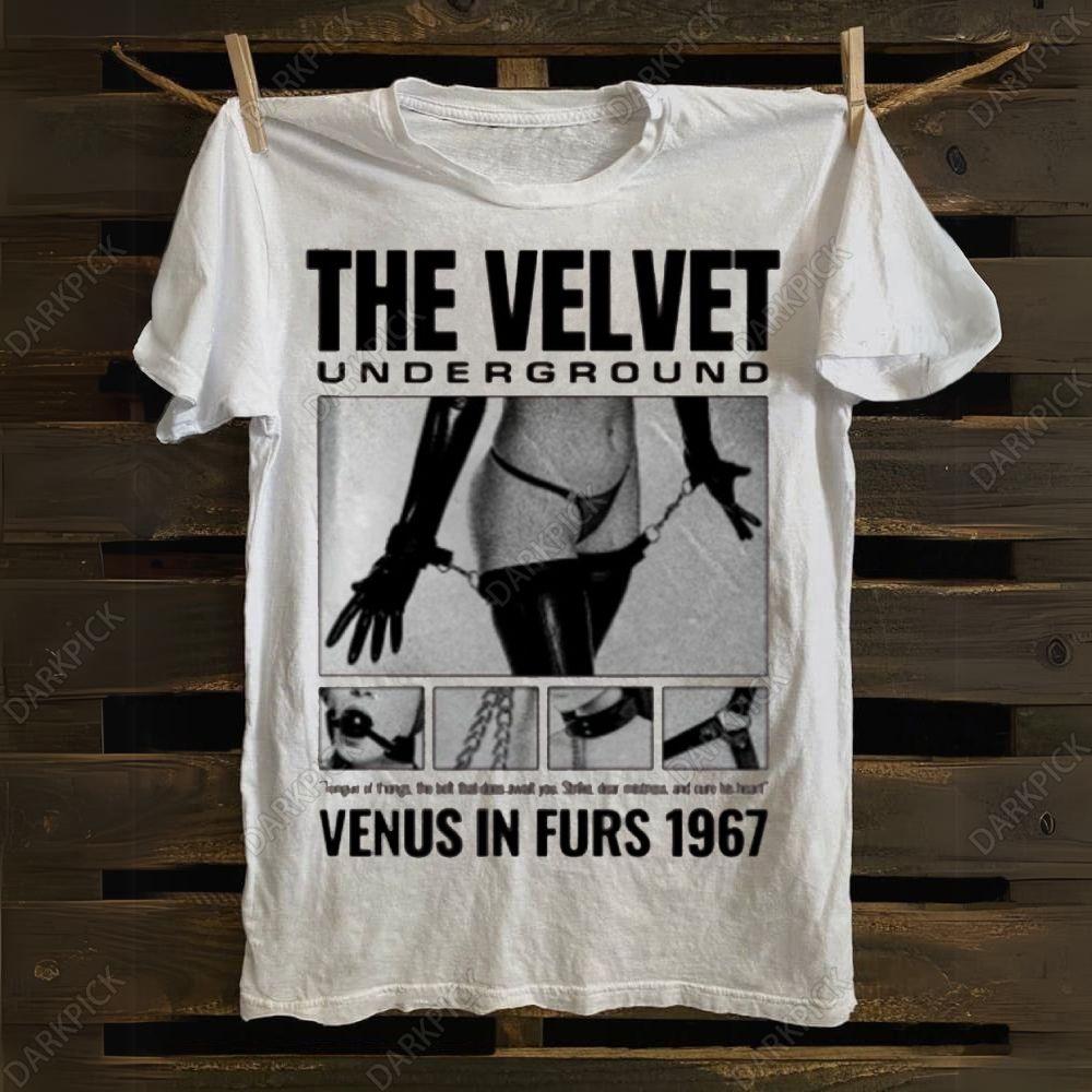 

The Velvet Underground Classic Poster Print Short Sleeve Rock Punk T-shirt Casual Loose Round Neck Streetwear Unisex S разноцветный