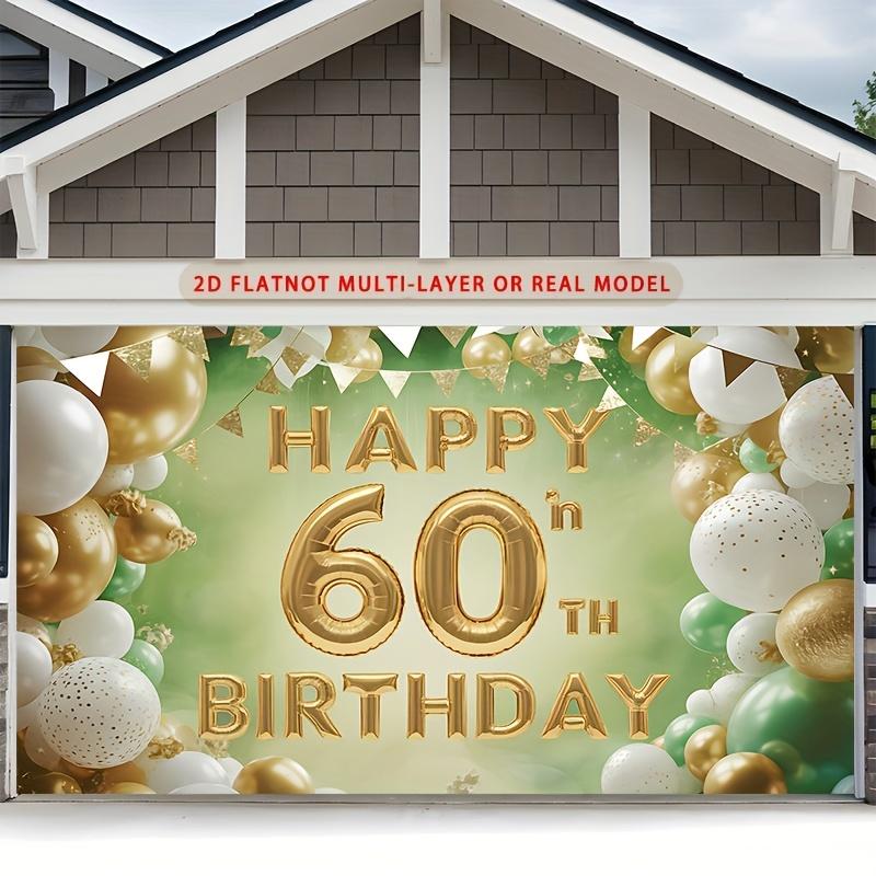 60th Birthday Party Backdrop - Studio Photo Prop