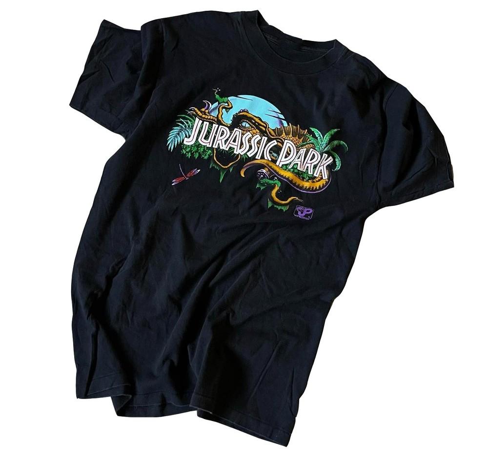 

NEW 1993 Jurassic Park Dinosaur Movie Film Shirt Size S-5XL Reprint Unisex T-Shirt S