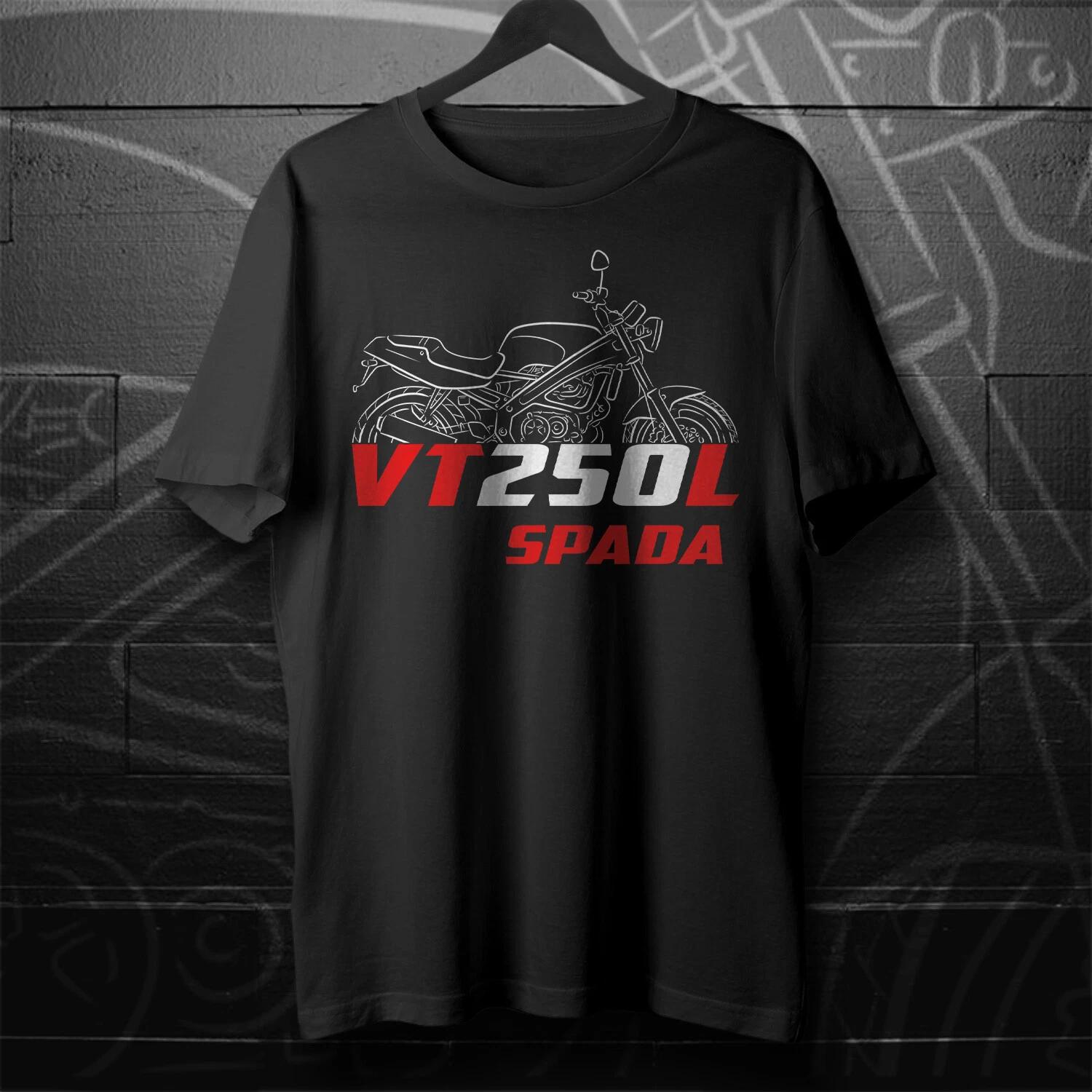 Black men s and women s T-shirt Honda VT250L Spada MC20 1988-1989 - Motorcycle XXL