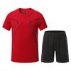 Summer quick-drying short-sleeved sports suit, running suit, comprehensive training suit, quick-drying, cool and comfortable short-sleeved shorts whol