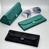 1/2/3PCS Velvet Triangle Folding Glasses Women Case Elegant Sunglasses Case Purse Hard Men Elegant Reading Glasses Box NEW