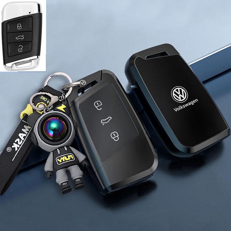 Für VOLKSWAGEN Neue Zinklegierung Leder Auto Schlüsselhülle Abdeckung Schale Für VW Volkswagen Magotan Passat B8 Skoda Superb Kodiaq A7 Auto Ke