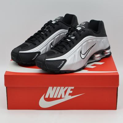 HQ1988-007 Shox R4 Metaliczny Srebrny Czarny (Mężczyźni)