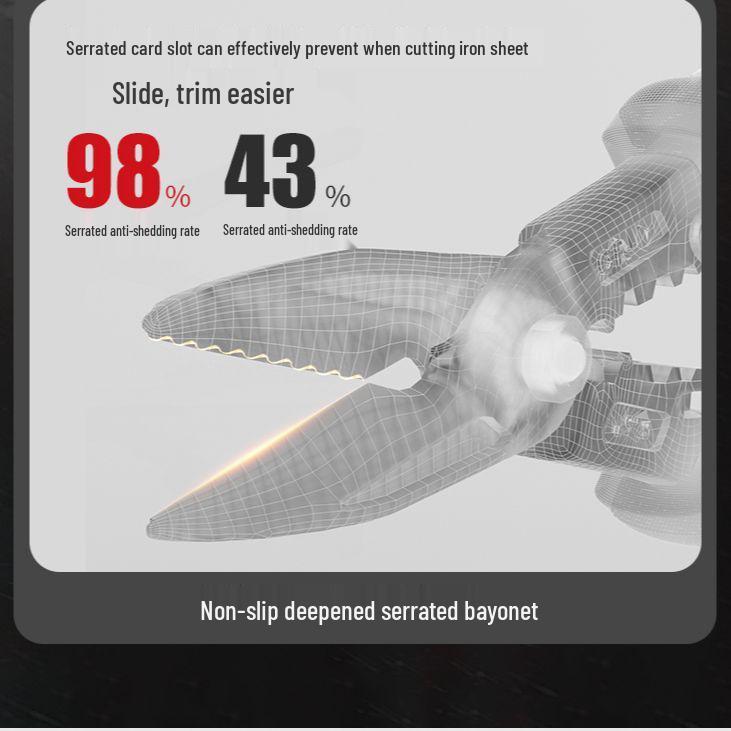 

Высокопрочные ножницы по жести из нержавеющей стали для авиации и легких стальных стоек