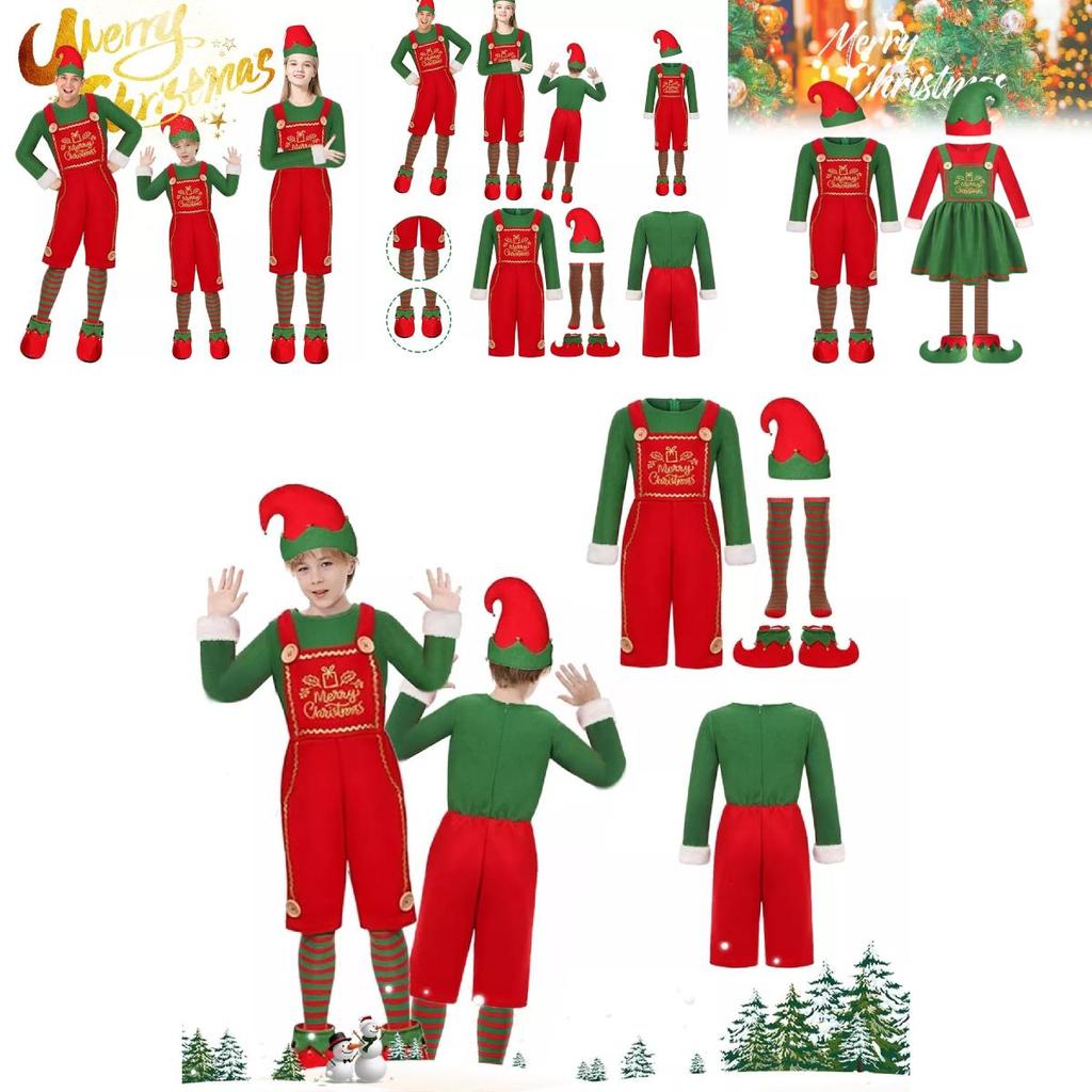 Adorable Christmas Elf Costume For Kids And Adults Soft Fabric Cosplay Outfit