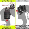 Three-tiered tool belt with detachable nail pouch, suitable for electricians. Made of high-density nylon with a holder for small items. Attaches to a