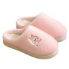 Cotton slippers women's winter new velvet warm cotton drag couple cotton shoes soft sole non-slip shoes wool slippers