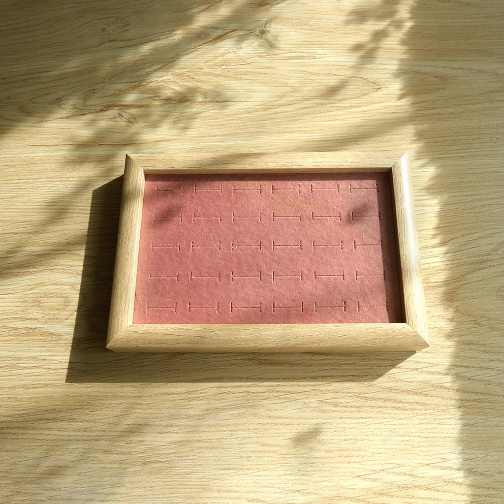 Jewelry Trays Velvet 30 Slot Rings Display Tray Large Capacity Finger Ring Stud Earrings Cufflink Storage Rack Organizer