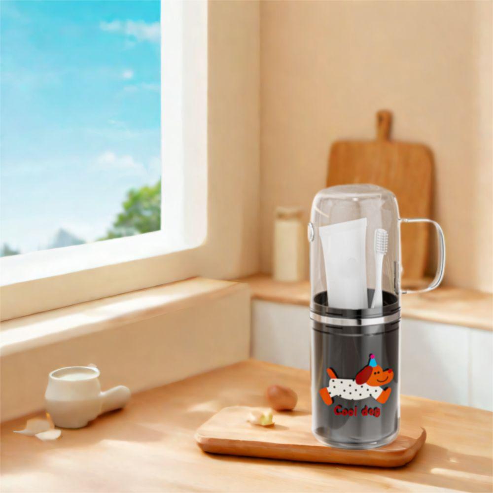 Plastic Brushing Cup Dustproof Mouthwash Cup Portable Tooth Cup  Bathroom