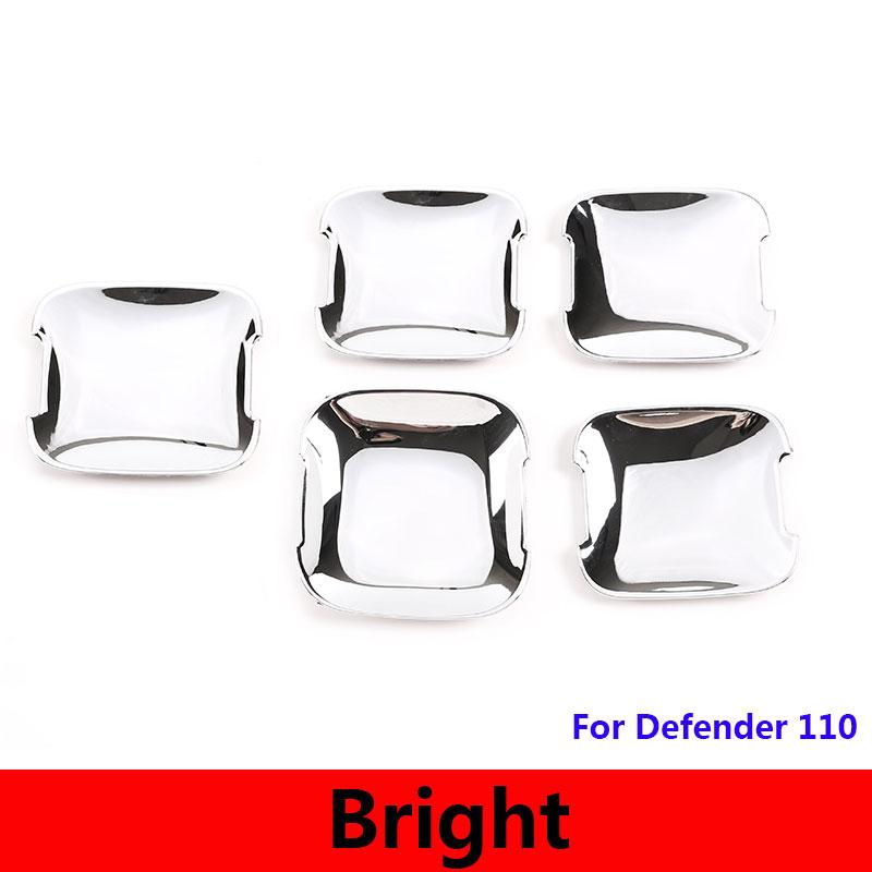 For Land Rover Defender 90 110 130 2020-2024 ABS Black/Carbon Fiber Car Exterior Door Handle Cover Trim Car Accessories