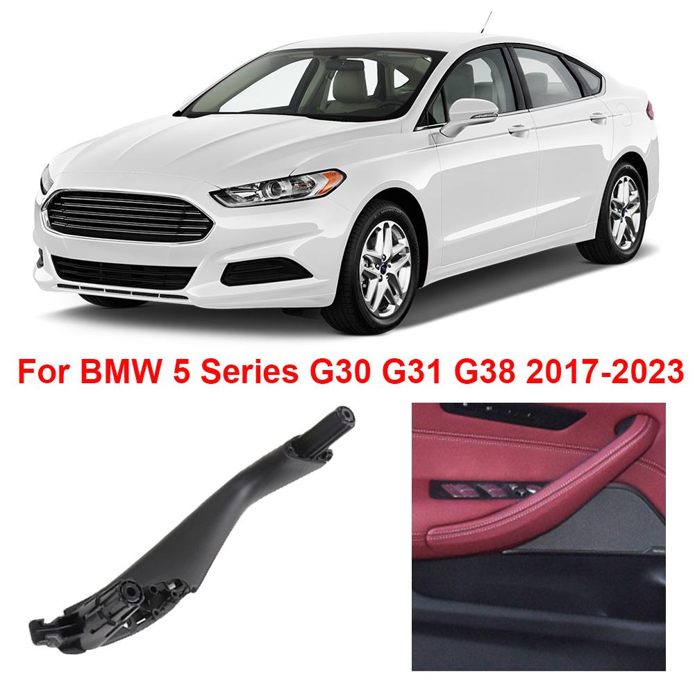 Car Door Handle Inside Panel Trim Left Right Car Interior Door Handle Black Interior Doorknob for BMW 5 Series G30 G31 G38 17-23