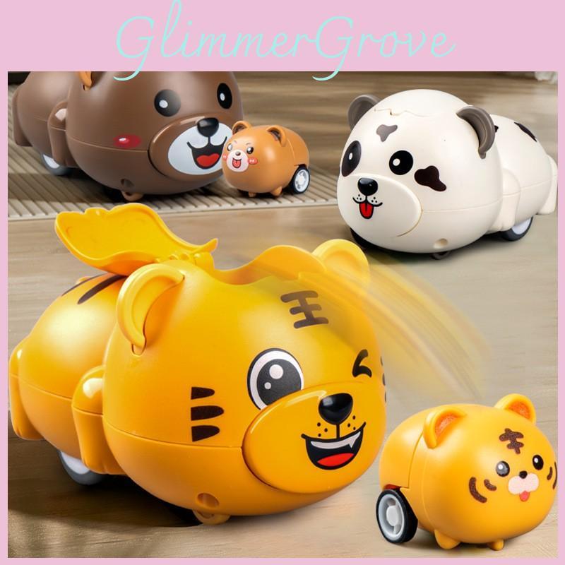Animal Inertia Toy Car With Launching Function For Kids Play And Development