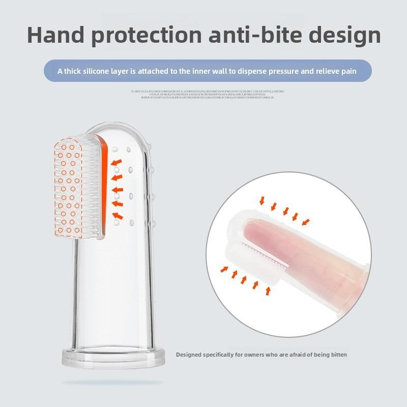 Nástroj pro magické kartáčování psů specifický pro kočky, Náprstky, Sada zubního kartáčku a zubní pasty, Teddy Pet Malý pes Čisticí potřeby