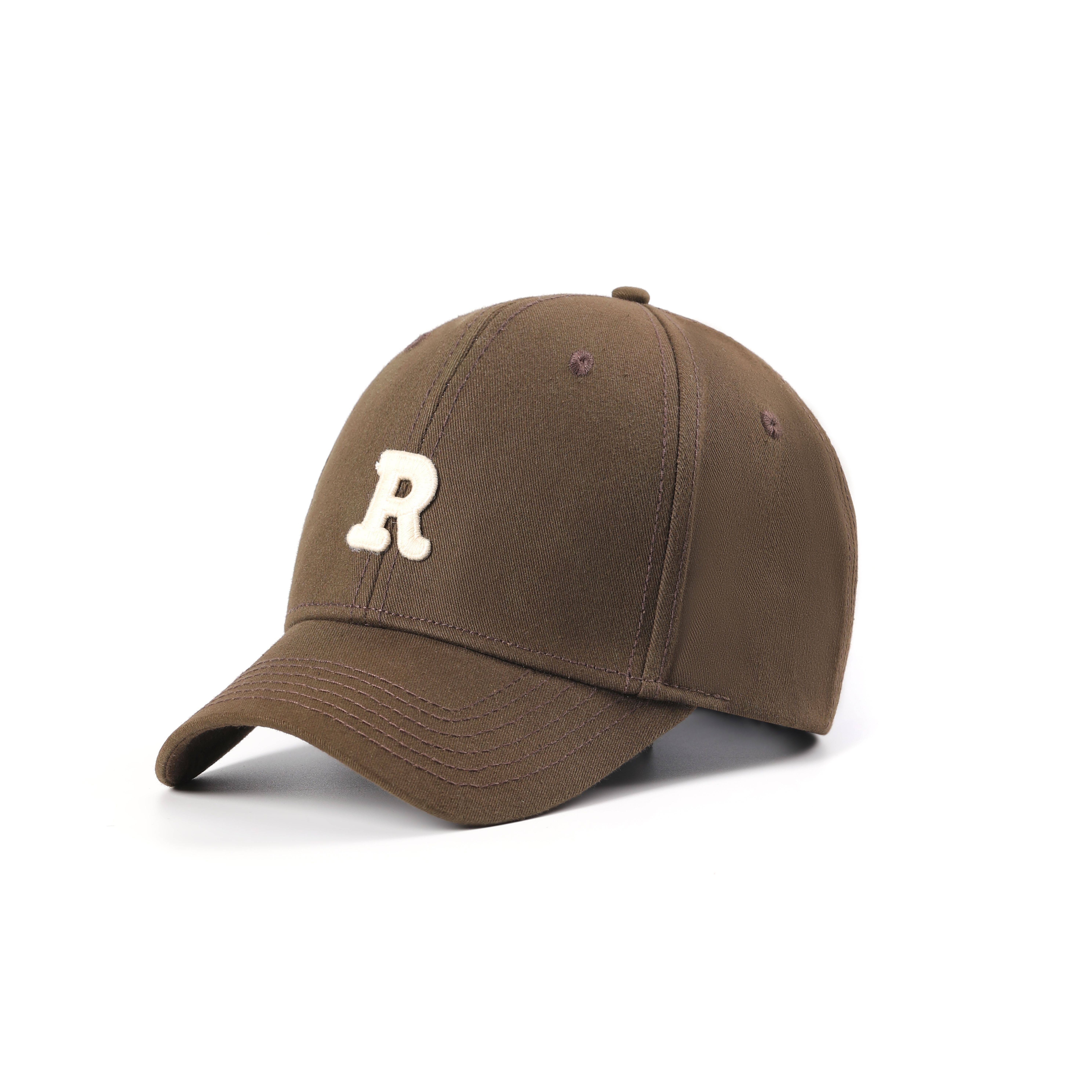 

Retro Washed Denim Baseball Cap with Letter M Embroidery Unisex Vintage Snapback for Outdoor Sun Protection 55cm-59cm кавовий