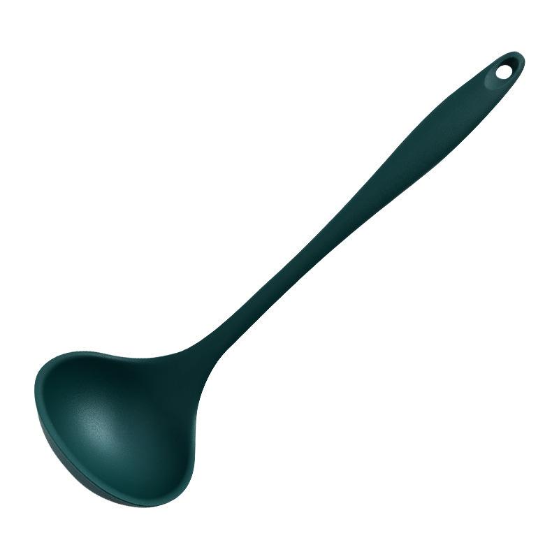 Silicone Ladles Soup Spoons Nonstick Heat Resistant Large Soup Ladle With Long Handle For Home Kitchen Cooking