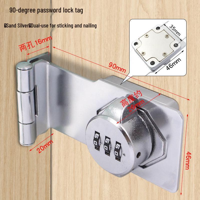 Three-Digit Multi-Purpose Mechanical Password Lock for Cabinets and Drawers