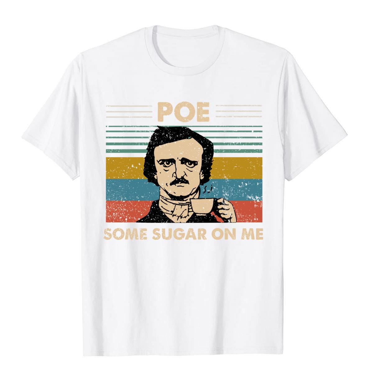 

POE Some Sugar On Me забавный подарок толстовка уличная хлопковая футболка для взрослых мото байкер специальный топ футболки рождественская одежда S чёрный