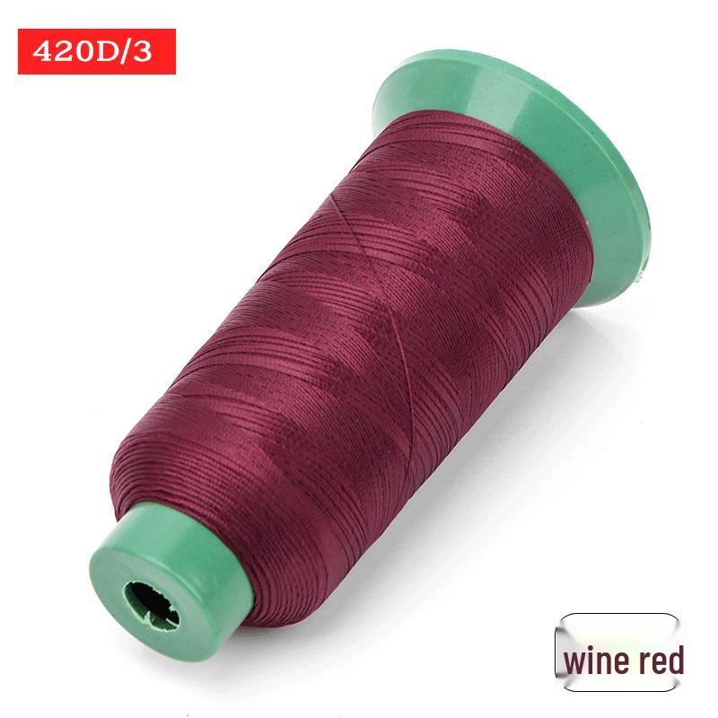 Sewing Machine & Handcraft Thread: High-Strength Mercerized Nylon for Upholstery, Leather, and Jeans