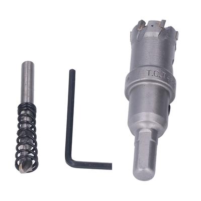 Carbide Hole Saw Bit TCT Thick Metal Teeth Hole Cutter Kit with Hex Wrench Coring Drill22mm 0.9in