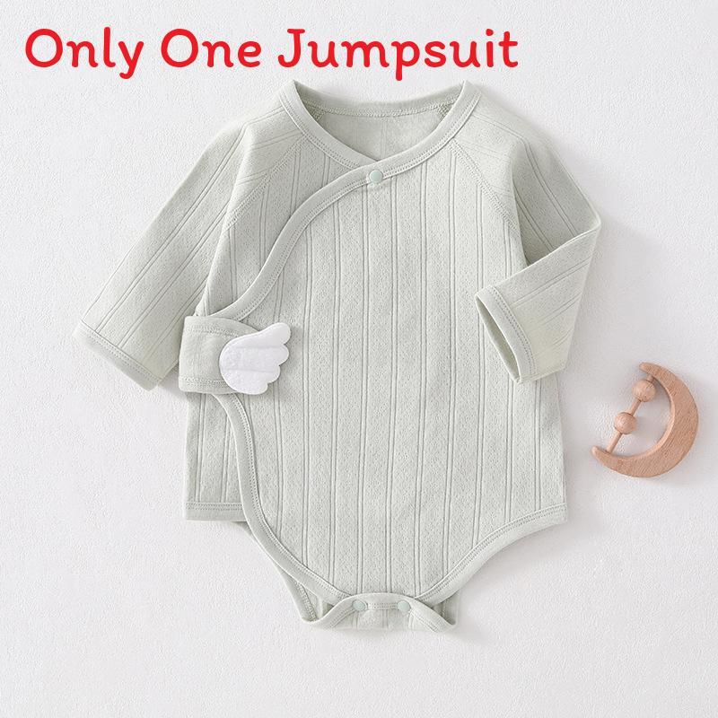 Baby Cotton Romper With Air Layer For Newborns Safe Breathable Infant One Piece For Spring Autumn